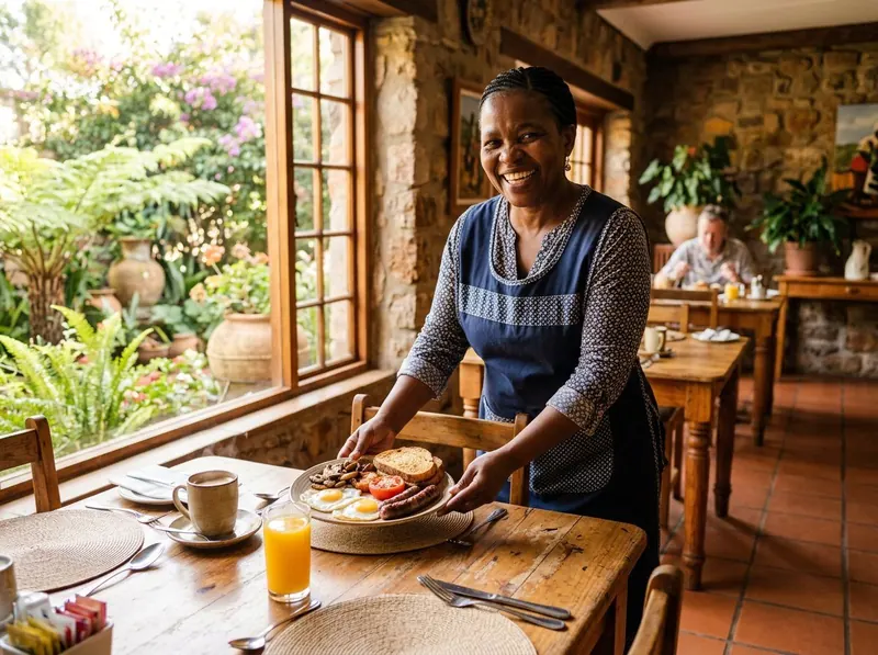 Full breakfast served in the dining room