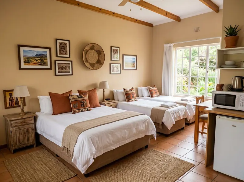 Family room sleeping four at Ekhaya Guesthouse